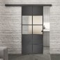 Glasschiebetür BLACK-LINE Loft Schwarzeisen Genietet 28 Blickdicht Glasschiebetür BLACK-LINE Loft Schwarzeisen Genietet 28 Blickdicht