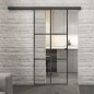 Glasschiebetür BLACK-LINE Loft Schwarzeisen Genietet 07 Auf Klarglas Glasschiebetür BLACK-LINE Loft Schwarzeisen Genietet 07 Auf Klarglas