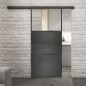 Glasschiebetür BLACK-LINE Loft Schwarzeisen Genietet 15 Auf Klarglas Glasschiebetür BLACK-LINE Loft Schwarzeisen Genietet 15 Auf Klarglas