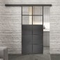 Glasschiebetür BLACK-LINE Loft Schwarzeisen Genietet 17 Auf Klarglas Glasschiebetür BLACK-LINE Loft Schwarzeisen Genietet 17 Auf Klarglas