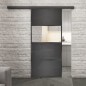 Glasschiebetür BLACK-LINE Loft Schwarzeisen Genietet 26 Auf Klarglas Glasschiebetür BLACK-LINE Loft Schwarzeisen Genietet 26 Auf Klarglas