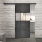 Glasschiebetür BLACK-LINE Loft Schwarzeisen Genietet 32 Auf Klarglas Glasschiebetür BLACK-LINE Loft Schwarzeisen Genietet 32 Auf Klarglas