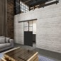 Glasschiebetür BLACK-LINE Loft Schwarzlack 22 Auf Klarglas Glasschiebetür BLACK-LINE Loft Schwarzlack 22 Auf Klarglas
