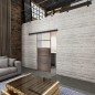 Glasschiebetür BLACK-LINE Loft Rosteisen Genietet 13 Blickdicht Glasschiebetür BLACK-LINE Loft Rosteisen Genietet 13 Blickdicht