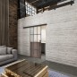 Glasschiebetür BLACK-LINE Loft Rosteisen Genietet 22 Blickdicht Glasschiebetür BLACK-LINE Loft Rosteisen Genietet 22 Blickdicht
