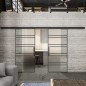 Glasschiebetür BLACK-LINE Loft Schwarzlack 16 Blickdicht Glasschiebetür BLACK-LINE Loft Schwarzlack 16 Blickdicht