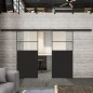 Glasschiebetür BLACK-LINE Loft Schwarzlack 22 Blickdicht Glasschiebetür BLACK-LINE Loft Schwarzlack 22 Blickdicht
