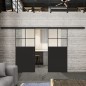 Glasschiebetür BLACK-LINE Loft Schwarzlack 23 Blickdicht Glasschiebetür BLACK-LINE Loft Schwarzlack 23 Blickdicht