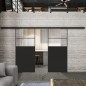 Glasschiebetür BLACK-LINE Loft Schwarzlack 22 Auf Klarglas Glasschiebetür BLACK-LINE Loft Schwarzlack 22 Auf Klarglas