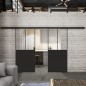 Glasschiebetür BLACK-LINE Loft Schwarzlack 26 Auf Klarglas Glasschiebetür BLACK-LINE Loft Schwarzlack 26 Auf Klarglas