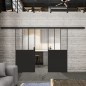 Glasschiebetür BLACK-LINE Loft Schwarzlack 30 Auf Klarglas Glasschiebetür BLACK-LINE Loft Schwarzlack 30 Auf Klarglas