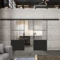 Glasschiebetür BLACK-LINE Loft Schwarzlack 33 Auf Klarglas Glasschiebetür BLACK-LINE Loft Schwarzlack 33 Auf Klarglas