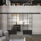 Glasschiebetür BLACK-LINE Loft Schwarzlack 34 Auf Klarglas Glasschiebetür BLACK-LINE Loft Schwarzlack 34 Auf Klarglas