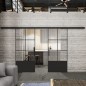 Glasschiebetür BLACK-LINE Loft Schwarzlack 35 Auf Klarglas Glasschiebetür BLACK-LINE Loft Schwarzlack 35 Auf Klarglas
