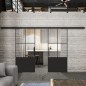 Glasschiebetür BLACK-LINE Loft Schwarzlack 36 Auf Klarglas Glasschiebetür BLACK-LINE Loft Schwarzlack 36 Auf Klarglas