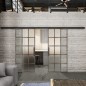 Glasschiebetür BLACK-LINE Loft Rosteisen Genietet 09 Blickdicht Glasschiebetür BLACK-LINE Loft Rosteisen Genietet 09 Blickdicht