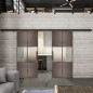 Glasschiebetür BLACK-LINE Loft Rosteisen Genietet 30 Blickdicht Glasschiebetür BLACK-LINE Loft Rosteisen Genietet 30 Blickdicht
