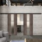 Glasschiebetür BLACK-LINE Loft Rosteisen Genietet 36 Blickdicht Glasschiebetür BLACK-LINE Loft Rosteisen Genietet 36 Blickdicht