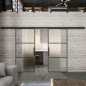 Glasschiebetür BLACK-LINE Loft Schwarzeisen Genietet 03 Blickdicht Glasschiebetür BLACK-LINE Loft Schwarzeisen Genietet 03 Blickdicht