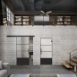 Glasschiebetür BLACK-LINE Loft Schwarzlack 32 Blickdicht Glasschiebetür BLACK-LINE Loft Schwarzlack 32 Blickdicht