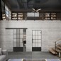 Glasschiebetür BLACK-LINE Loft Schwarzlack 37 Blickdicht Glasschiebetür BLACK-LINE Loft Schwarzlack 37 Blickdicht