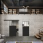 Glasschiebetür BLACK-LINE Loft Schwarzlack 29 Auf Klarglas Glasschiebetür BLACK-LINE Loft Schwarzlack 29 Auf Klarglas