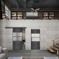 Glasschiebetür BLACK-LINE Loft Schwarzeisen Genietet 25 Blickdicht Glasschiebetür BLACK-LINE Loft Schwarzeisen Genietet 25 Blickdicht