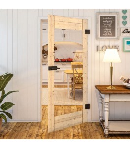 Ganzglastür - Country Astkiefer Model 11 - modernes Zuhause