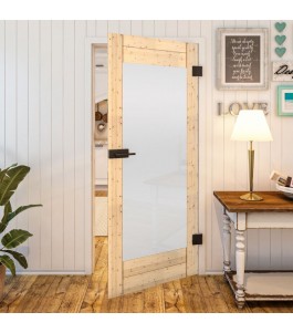 Ganzglastür - Country Astkiefer Model 13 - modernes Zuhause