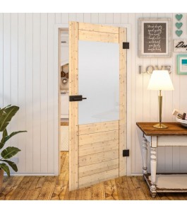 Ganzglastür - Country Astkiefer Model 14 - modernes Zuhause