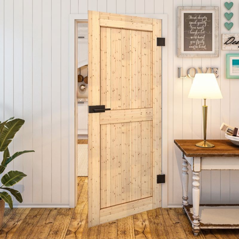 Ganzglastür - Country Astkiefer Modell 20