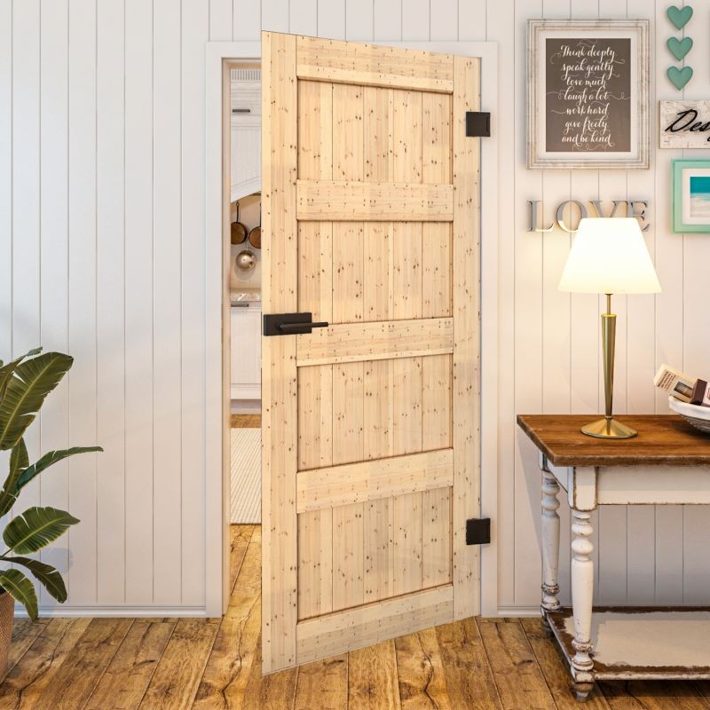 Ganzglastür - Country Astkiefer Modell 30