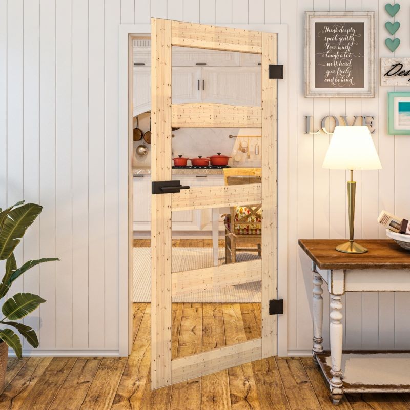 Ganzglastür - Country Astkiefer Modell 31