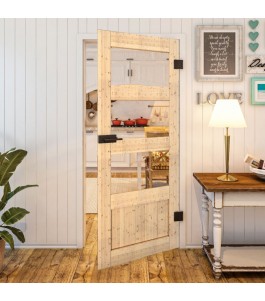 Ganzglastür - Country Astkiefer Model 32 - modernes Zuhause