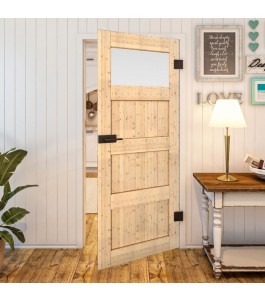 Ganzglastür - Country Astkiefer Model 38 - modernes Zuhause