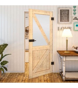 Ganzglastür - Country Astkiefer Model 44 - modernes Zuhause