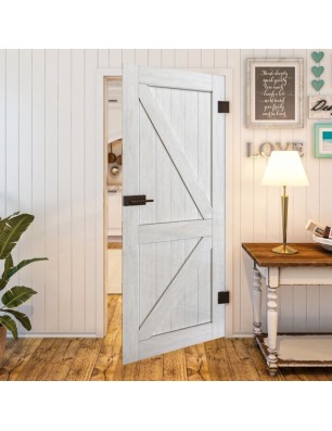 Ganzglastür - Country Weiss Rustikal Model 40