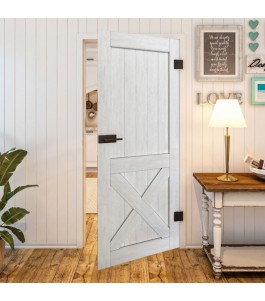 Ganzglastür - Country Weiss Rustikal Model 50