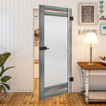 Ganzglastür - Country Bunt geplankt Model 13