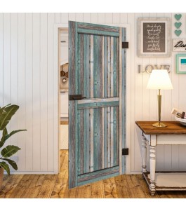 Ganzglastür - Country Bunt geplankt Model 20