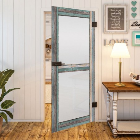 Ganzglastür - Country Bunt geplankt Model 23