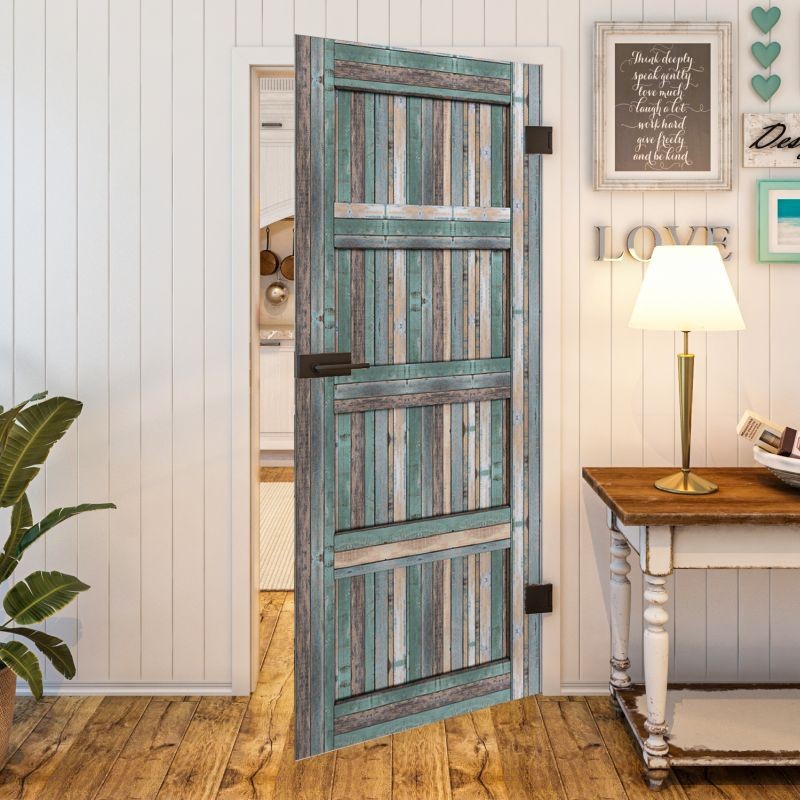 Ganzglastür - Country Bunt geplankt Modell 30