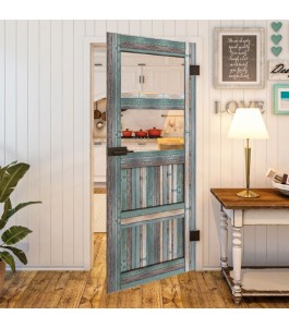 Ganzglastür - Country Bunt geplankt Model 33