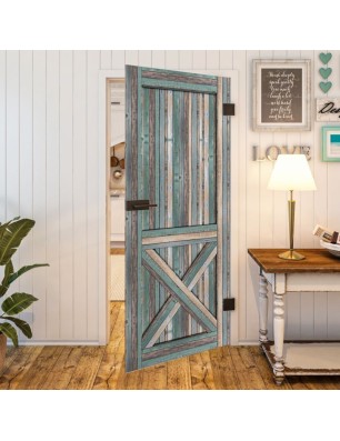 Ganzglastür - Country Bunt geplankt Model 50