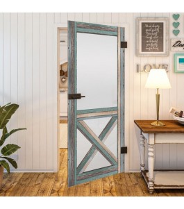 Ganzglastür - Country Bunt geplankt Model 53