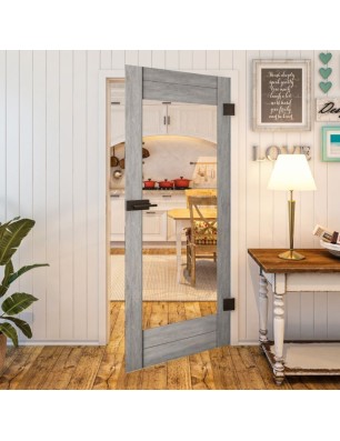 Ganzglastür - Country Graueiche Model 11 - modernes Zuhause