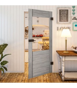 Ganzglastür - Country Graueiche Model 12 - modernes Zuhause