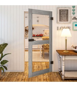 Ganzglastür - Country Graueiche Model 21 - modernes Zuhause