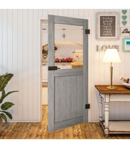 Ganzglastür - Country Graueiche Model 22 - modernes Zuhause