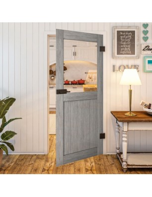 Ganzglastür - Country Graueiche Model 22 - modernes Zuhause